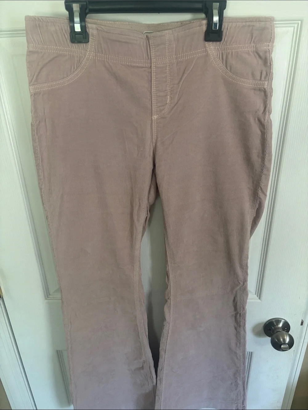 Free People Dusty Mauve Corduroy Flare Jeans